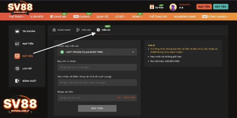 Tầm quan trọng của việc hiểu quy trình rút tiền tại nhà cái 
