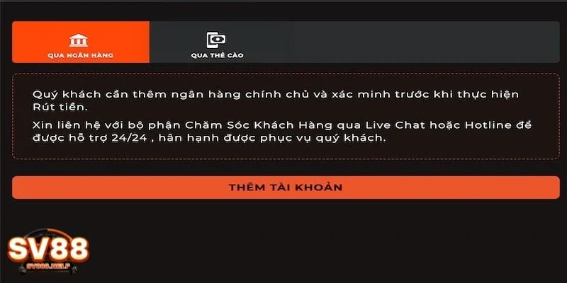 Các phương thức rút tiền được sử dụng nhiều nhất 